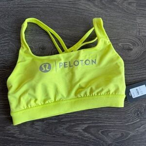Lululemon x Peloton Energy Bra Neon Yellow Size 6 NWT
